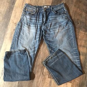 BKE Buckle Jeans ~ Blue Denim ~ Tyler Straight Leg ~ Size 36XL ~ Boys / Men